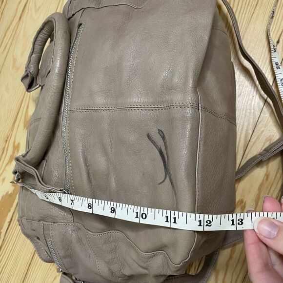 Day and Mood Hannah Bag Gray Beige Taupe Satchel shoulder strap Hobo Leather - Picture 3 of 13